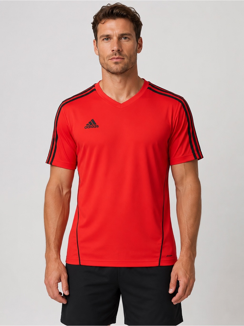 Adidas Men’s XL Short Sleeve Jersey Top Climalite Bright Athletic Sport Neon